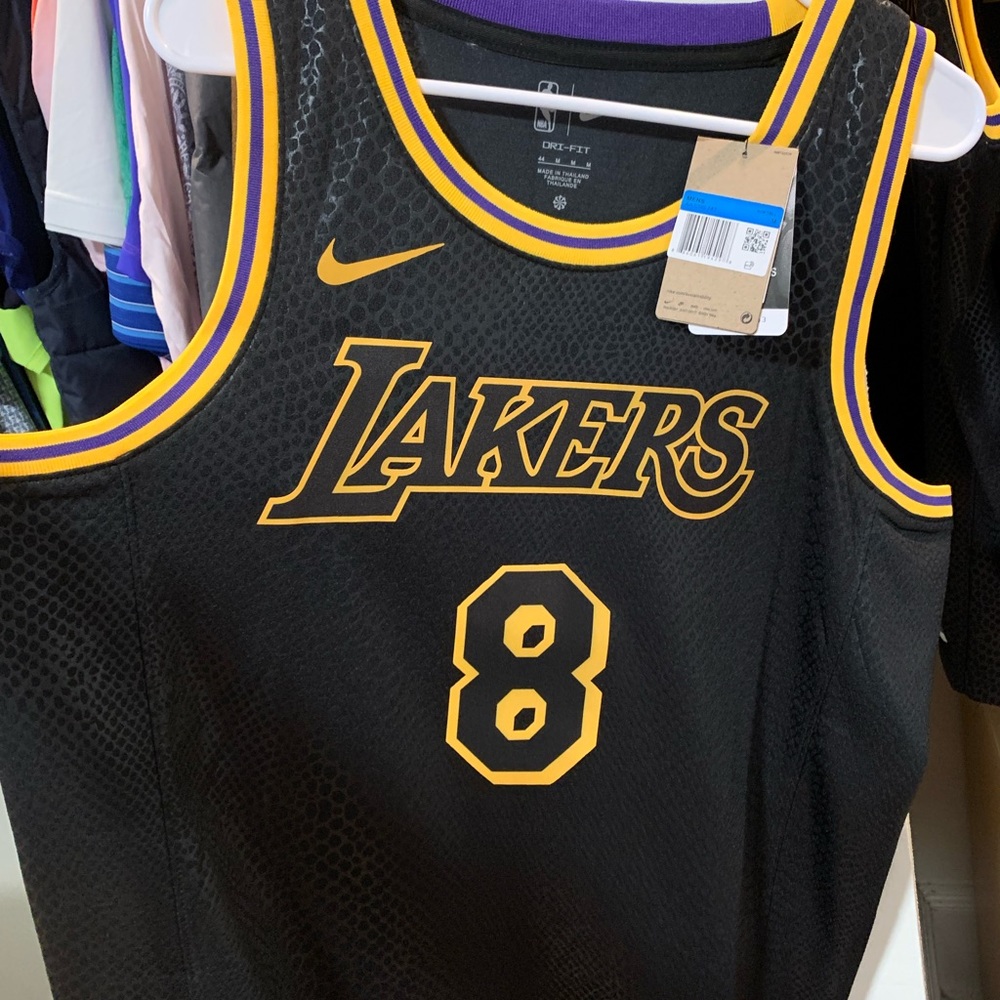 Nike Kobe Black Mamba Mentality Lakers City Edition Swingman Jersey Medium